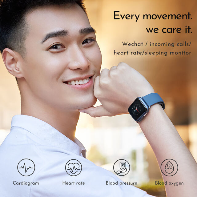 Smartwatch für Herren mit EKG, Blutdruck, Blutsauerstoff und Herzfrequenzmessung - Online kaufen