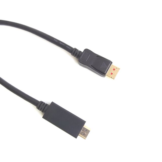 Cable Displayport a HDMI de 10m, compatible con Displayport 2.0, 4K@60Hz, certificación Rohs 2.0 CE, OEM, de macho a macho