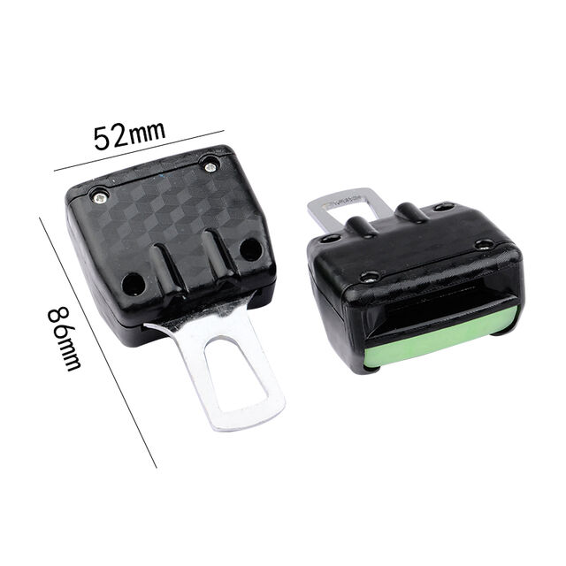 Boucles de ceinture de sécurité de voiture populaires 2020, 2 pièces, fibre de carbone