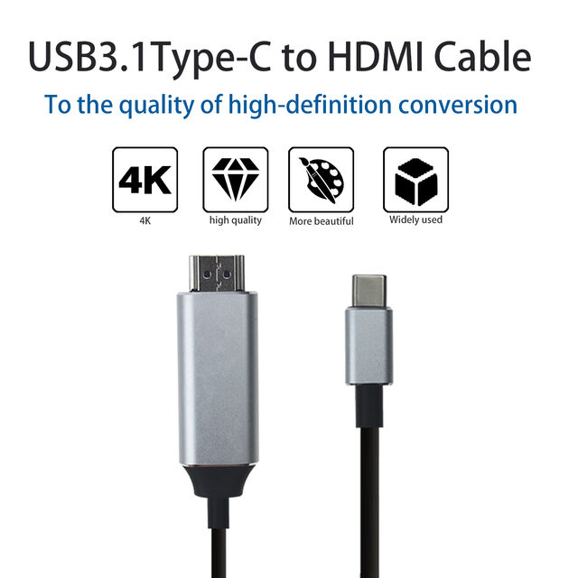 USB-C-zu-HDMI-Adapterkabel HDMI-Konverter für Typ-C-Handy