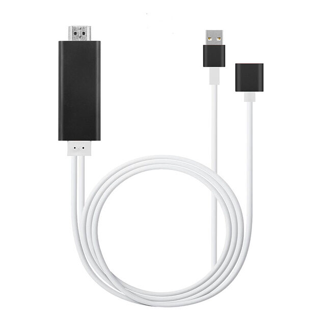 3-in-1-Handy-zu-HDMI-TV-Kabel USB-zu-HDMI-Adapter Kompatibel mit iOS/Micro