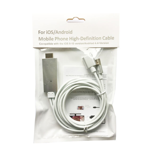 3-in-1-Handy-zu-HDMI-TV-Kabel USB-zu-HDMI-Adapter Kompatibel mit iOS/Micro