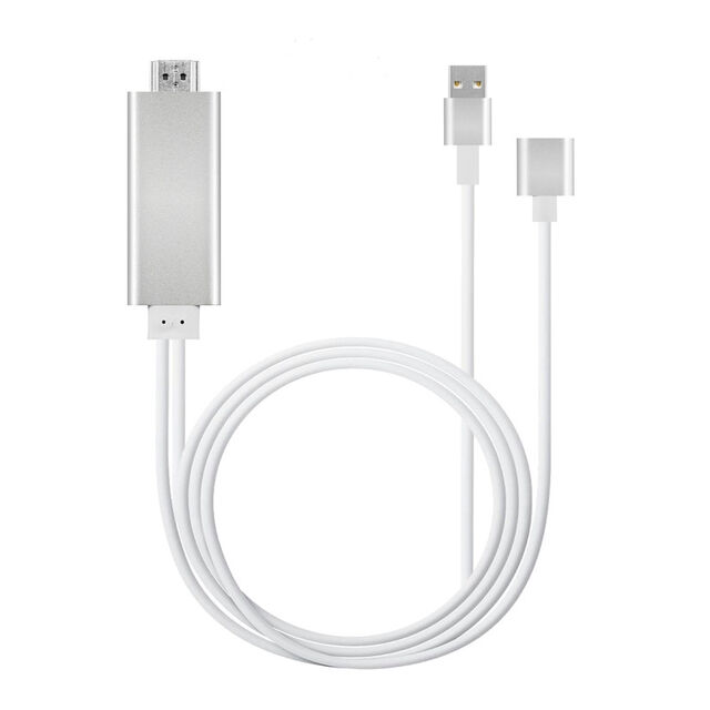 3-in-1-Handy-zu-HDMI-TV-Kabel USB-zu-HDMI-Adapter Kompatibel mit iOS/Micro