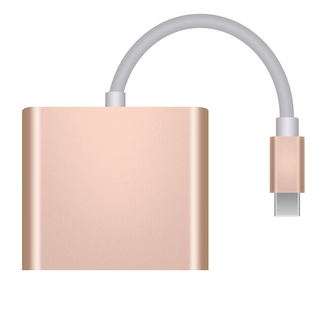 3-in-1 USB 3.1 Typ-C auf 4K HDMI USB 3.0 Typ-C Buchse Kabeladapter Konverter Hub