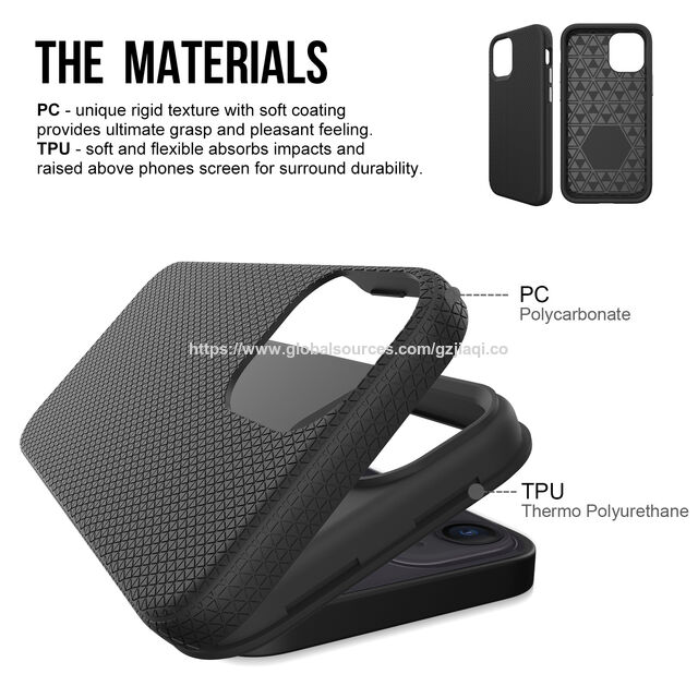 Nouvelle Coque de Protection Anti-chute en TPU+PC pour iPhone 13 (2022)
