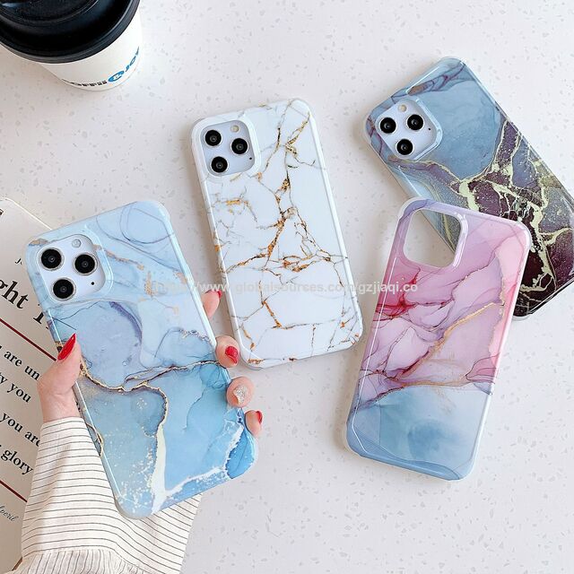 Coque de Téléphone Design Marbre IMD Nouvelle Mode Protection Complète pour Samsung S22 Plus