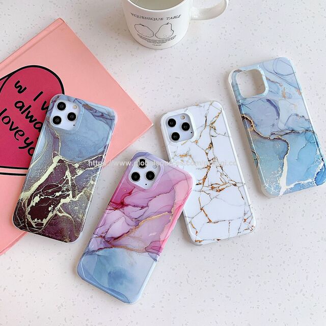 Coque de Téléphone Design Marbre IMD Nouvelle Mode Protection Complète pour Samsung S22 Plus