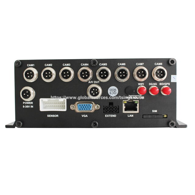 8-Kanal Schulbus DVR 4G HD Fahrzeug Hybrid Festplatten-DVR 1080p CCTV GPS Mobile Kamera DVR
