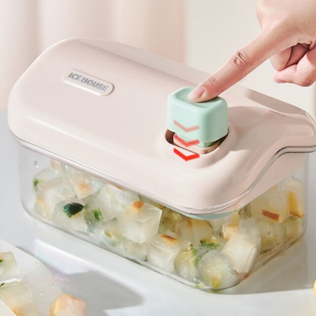 Nouveau Moule à Glaçons Double Couche, Bac à Glaçons Type Presse, Qualité Alimentaire, Boîte de Rangement de Glace pour Réfrigérateur, Grande Capacité