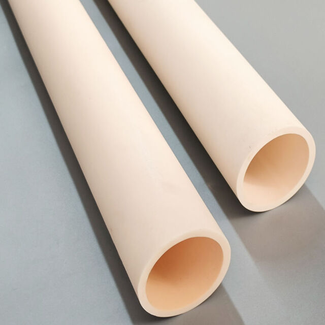 Industrielle elektrische Isolierung Technische Keramik Hitzebeständig Hoch 99% 99,5% Hohl Al2O3 Aluminiumoxid-Keramikrohr