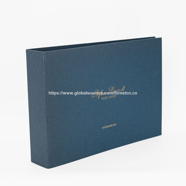 Caja de Archivador Corrugado Impresa Azul Personalizada al por Mayor, Caja de Embalaje Plegable para Uso de Oficina