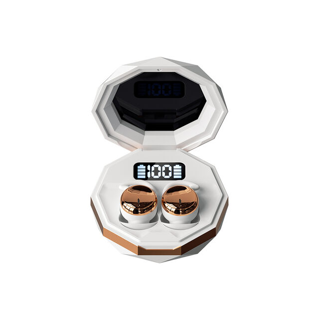 NY-218 Casques Mini Intra-Auriculaires Confortables avec Affichage Numérique, Longue Durée de Vie, pour le Sommeil
