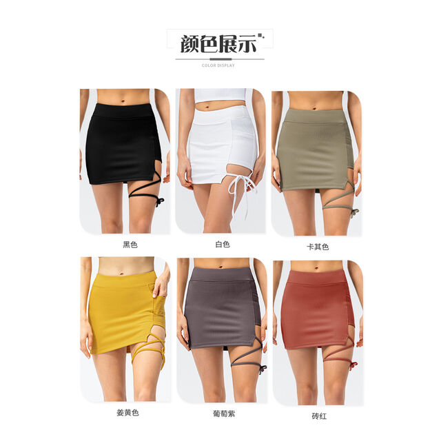Nuevo mono de golf OEM para mujer, vestido de tenis forrado con pantalones cortos y bolsillo oculto, ropa deportiva para correr al aire libre