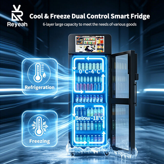 Distributeur Automatique Intelligent IA avec Paiement Libre-Service pour Snacks et Boissons Froides avec Suivi d'Inventaire à Distance pour Centres Commerciaux