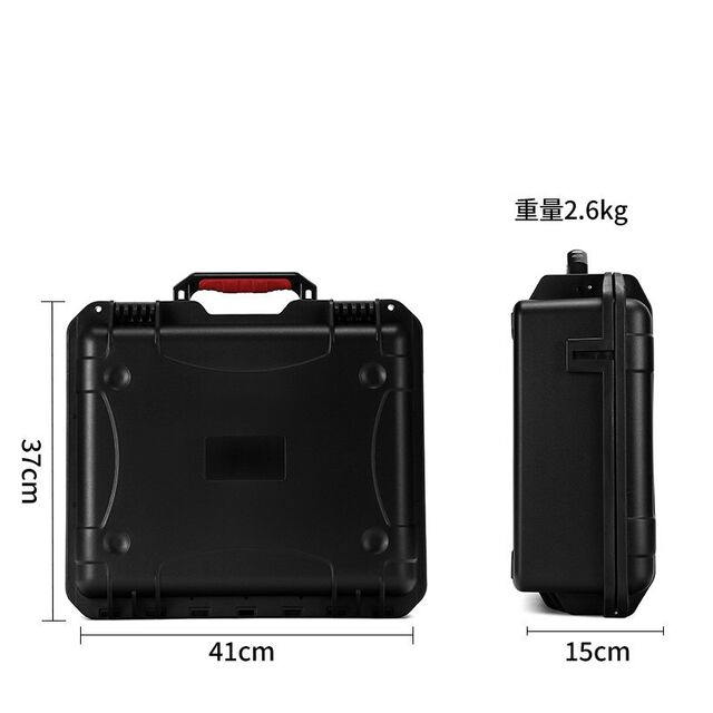 Caja de herramientas de metal para camioneta, Caja de herramientas de metal para el hogar, Caja de herramientas de metal con recubrimiento en polvo, Caja de herramientas de metal pequeña