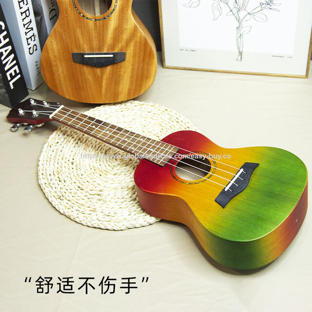 Ukeleles de 21 pulgadas, ABS, para principiantes, con funda engrosada