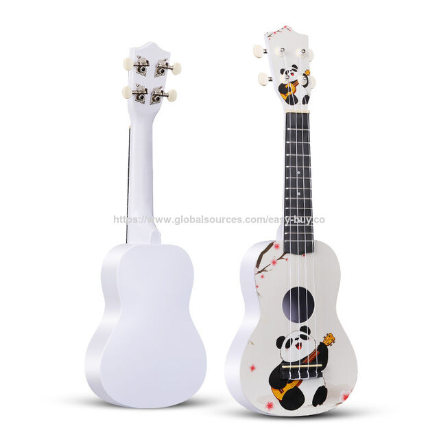 Ukeleles de 21 pulgadas, ABS, para principiantes, con funda engrosada