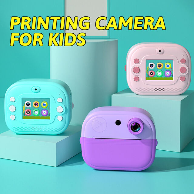 Cámara de Impresión Instantánea X Q9 para Niños, 48MP HD, Pantalla IPS de 2 pulgadas, Impresora Térmica de Juguete con Grabadora de Video para Colorear DIY Infantil