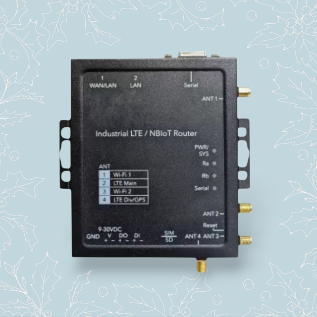 راوتر صناعي 4G LTE Cat4 للمراقبة عن بعد لإنترنت الأشياء (IoT) وآلة إلى آلة (M2M)، سرعة 150 ميجابت في الثانية، نطاق درجة حرارة واسع