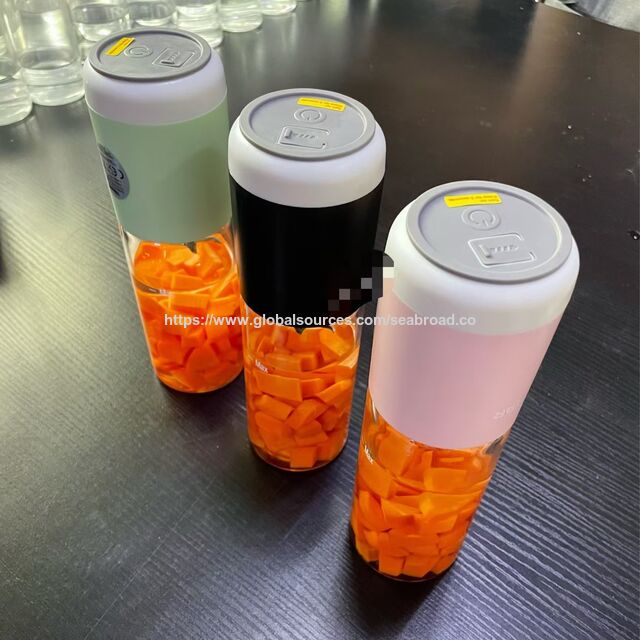 خلاط محمول للعصائر والمخفوقات - عصارة كهربائية شخصية لاسلكية، USB-C، شهادات ROHS، LFGB، PAHS، POP SCCP، EMC، GS، BSCI