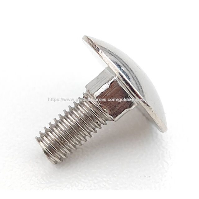 Tornillo Carrocero DIN603 con Cuello Cuadrado / Pernos y elementos de fijación con cabeza redonda extra grande tipo paraguas y cuello cuadrado. Se aceptan pedidos OEM y pequeños.