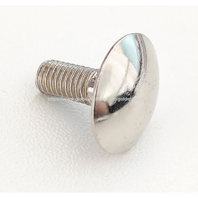 Tornillo Carrocero DIN603 con Cuello Cuadrado / Pernos y elementos de fijación con cabeza redonda extra grande tipo paraguas y cuello cuadrado. Se aceptan pedidos OEM y pequeños.