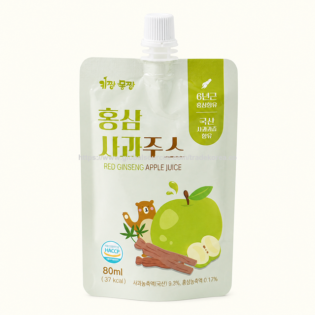 Boisson KIDZAN MOMZAN au Jus de Ginseng Rouge sans Sucre