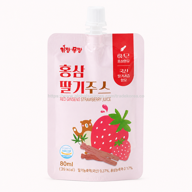 Boisson KIDZAN MOMZAN au Jus de Ginseng Rouge sans Sucre
