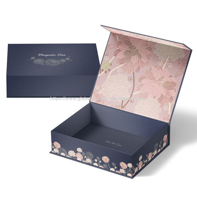 Cajas de Regalo Plegables de Lujo con Tapa Magnética, Caja Rígida de Cartón Duro Personalizada para Empaquetado