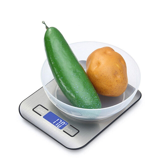Balança Digital de Cozinha Multifuncional Portátil de Aço Inoxidável de 5kg para Clientes Atacadistas - Balança Eletrônica Inteligente