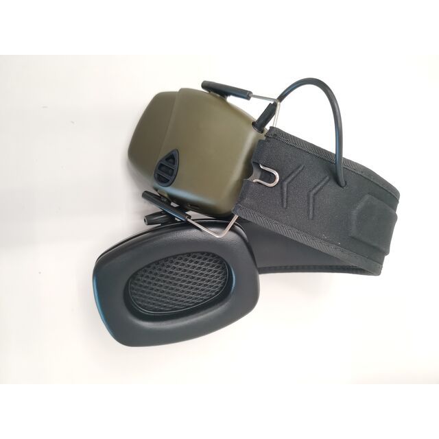 Casque Pliable à Réduction de Bruit, Casque de Chasse et de Jeu avec Oreillettes en Silicone pour Jeux de Guerre CS en Extérieur