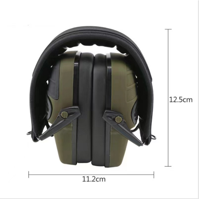 Casque Tactique CS Gaming, Casque de Chasse Pliable en Silicone avec Réduction du Bruit et Capture Sonore