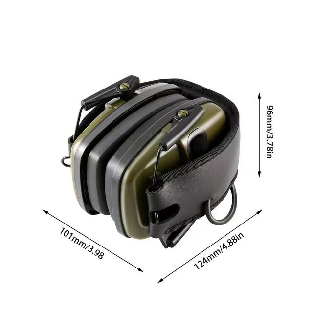 Casque Tactique CS Gaming, Casque de Chasse Pliable en Silicone avec Réduction du Bruit et Capture Sonore
