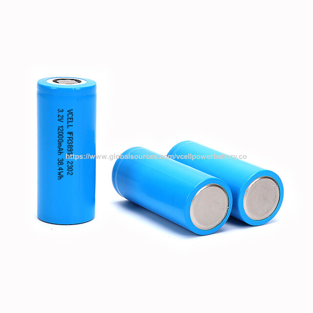 VCELL/OEM Deep Cycle IFR38910 3.2V 12Ah Lifepo4 Batterie mit PCM für Elektrofahrzeuge, Solarleuchten, USV, Off-Grid Energiespeicher