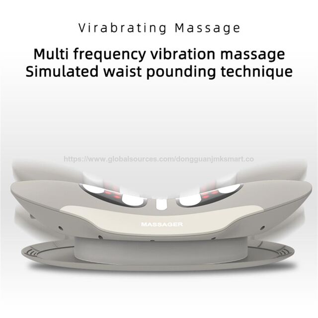 Elektrischer Lendenwirbel-Massager mit EMS-Impulstraktion, Airbag, Heizung, Vibration und einstellbarer Krümmung