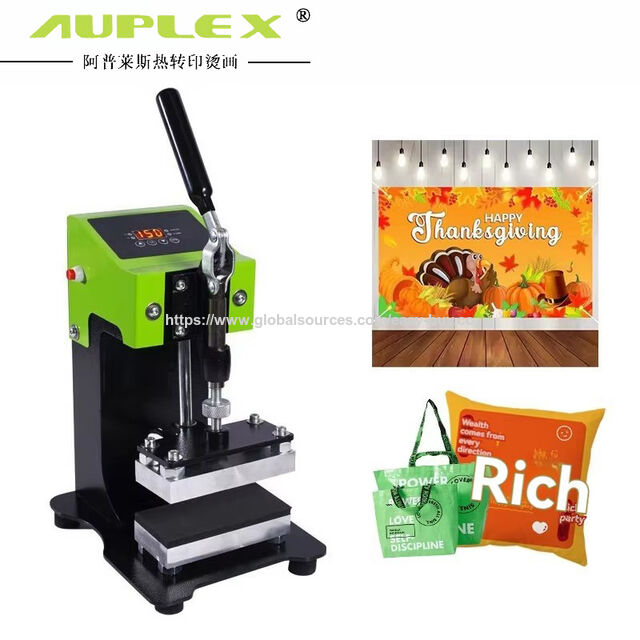 Machines de marquage à chaud entièrement automatiques, double station pneumatique, machine d'impression par transfert thermique, type coulissant supérieur Shangcheng