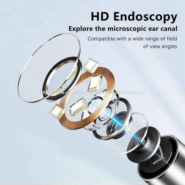 Outil de retrait de cérumen à prix d'usine (ODM/OEM) Otoscope d'oreille Endoscope intégré WiFi sans fil et caméra HD