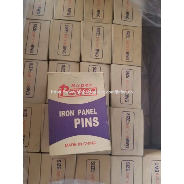 Clous polis sans tête / Clous communs sans tête en fil de fer, conditionnés en cartons de 25 kg