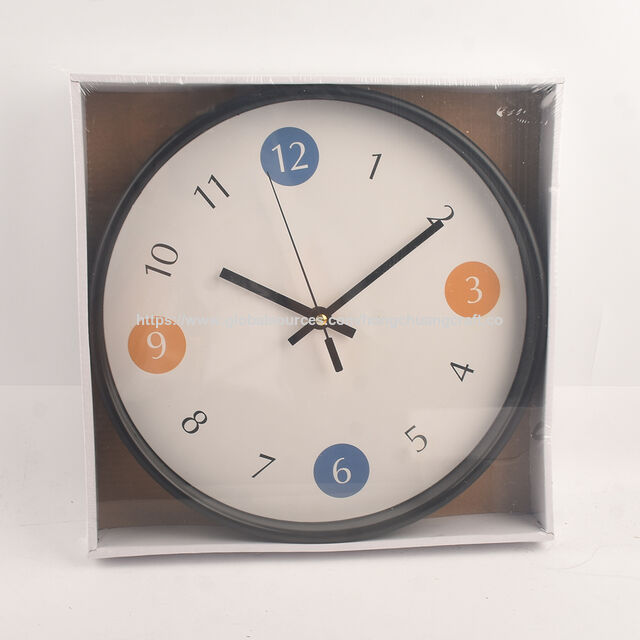 Horloge Murale Tridimensionnelle Simple, Design Contemporain en Plastique, Mouvement Silencieux à Balayage, Luxe pour la Maison, le Bureau et la Décoration