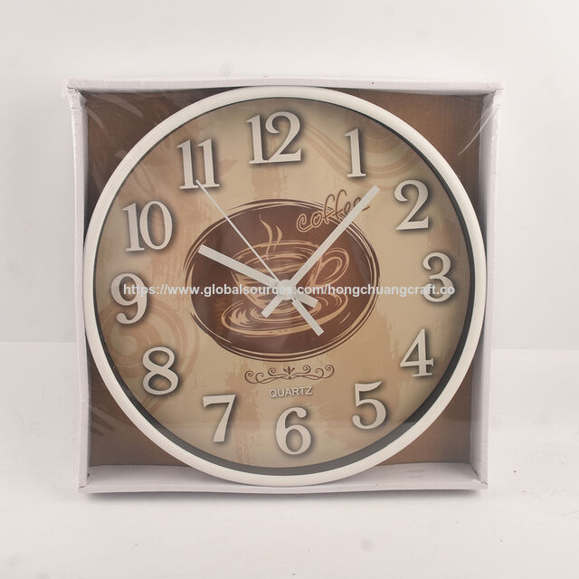 Horloge Murale Tridimensionnelle Simple, Design Contemporain en Plastique, Mouvement Silencieux à Balayage, Luxe pour la Maison, le Bureau et la Décoration