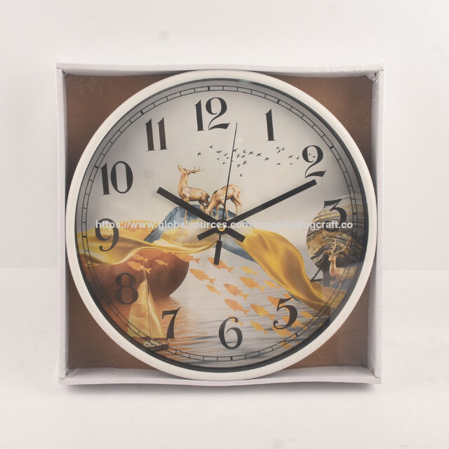 Horloge Murale Tridimensionnelle Simple, Design Contemporain en Plastique, Mouvement Silencieux à Balayage, Luxe pour la Maison, le Bureau et la Décoration