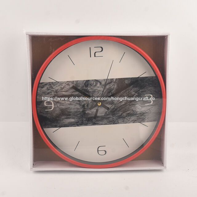 Horloge Murale Tridimensionnelle Simple, Design Contemporain en Plastique, Mouvement Silencieux à Balayage, Luxe pour la Maison, le Bureau et la Décoration