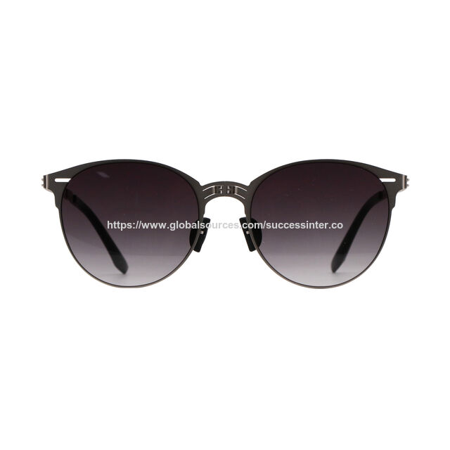 Lunettes de soleil aviateur pliantes élégantes, monture en métal légère et durable, objectif UV400, design compact et portable, élégantes et confortables