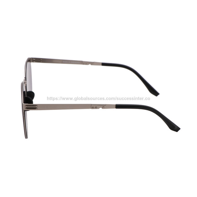 Lunettes de soleil aviateur pliantes élégantes, monture en métal légère et durable, objectif UV400, design compact et portable, élégantes et confortables