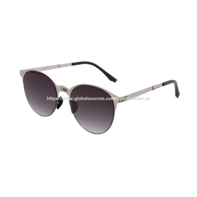 Lunettes de soleil aviateur pliantes élégantes, monture en métal légère et durable, objectif UV400, design compact et portable, élégantes et confortables