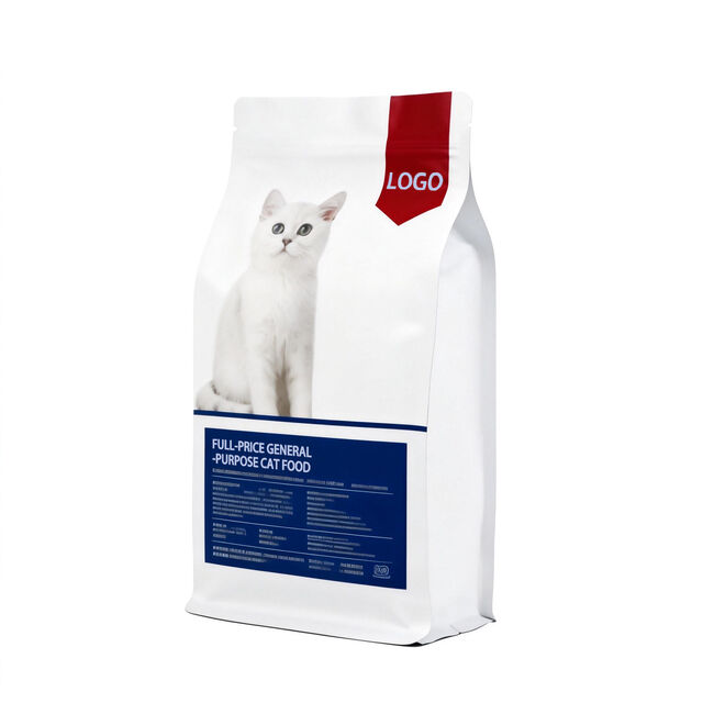 Sac d'emballage personnalisé à fermeture à huit côtés pour aliments pour animaux de compagnie, nourriture pour chiens et chats, lait, gelée, qualité alimentaire