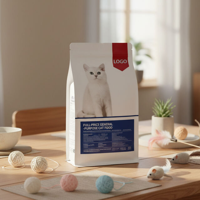 Sac d'emballage personnalisé à fermeture à huit côtés pour aliments pour animaux de compagnie, nourriture pour chiens et chats, lait, gelée, qualité alimentaire