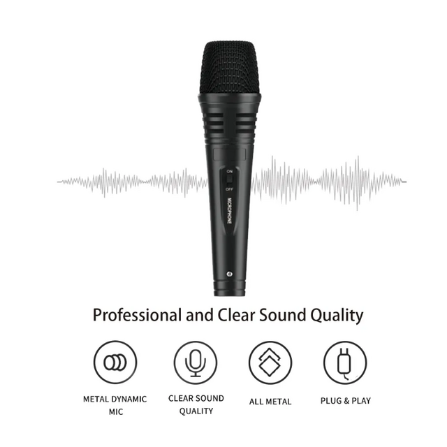 Microphone Filaire USB Professionnel Portable pour Église, Réduction du Bruit, pour Ordinateur et à Main