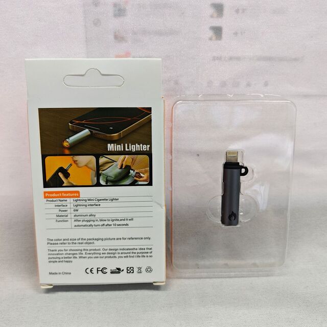 Beliebter Blitzadapter, sicherer und langlebiger Mini-Feuerzeug aus Aluminiumlegierung