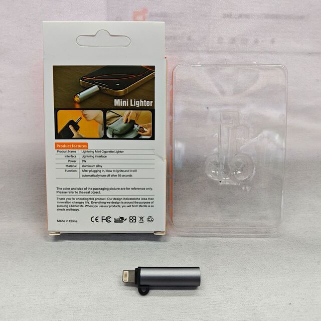 Beliebter Blitzadapter, sicherer und langlebiger Mini-Feuerzeug aus Aluminiumlegierung